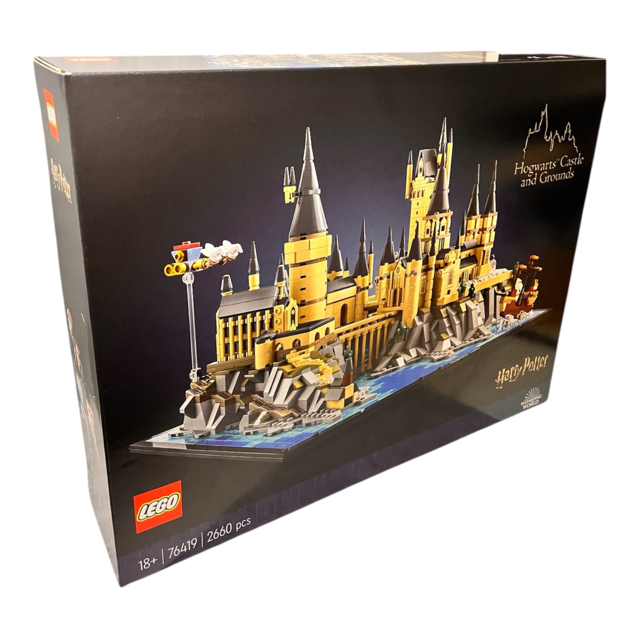 LEGO Harry Potter Schloss Hogwarts mit Schlossgelände - Set zum Sammeln für Erwachsene inkl. Hauptturm & Astronomieturm, Kammer des Schreckens & Architekt Minifigur - 76419