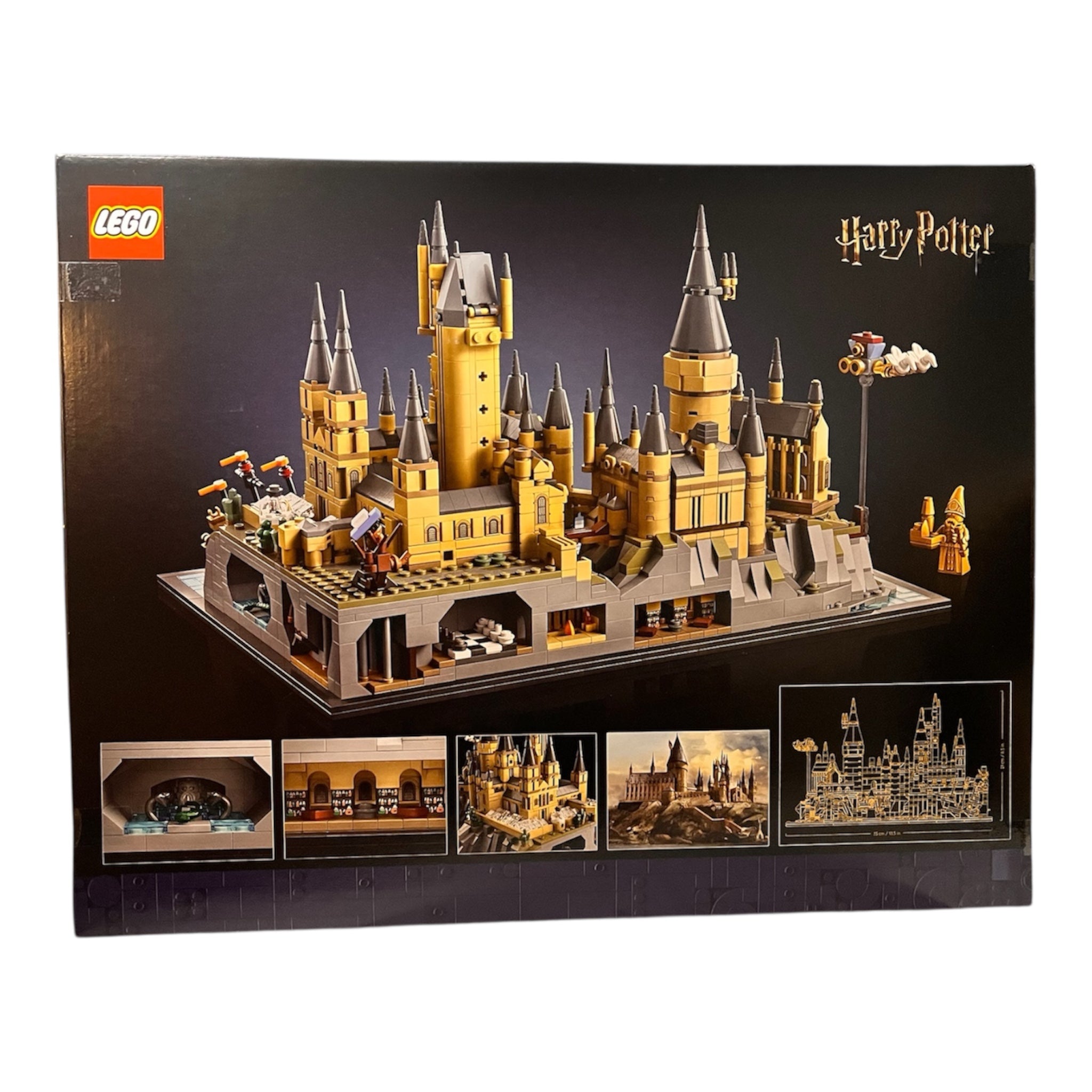 LEGO Harry Potter Schloss Hogwarts mit Schlossgelände - Set zum Sammeln für Erwachsene inkl. Hauptturm & Astronomieturm, Kammer des Schreckens & Architekt Minifigur - 76419
